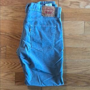 Levi  Sky Blue Corduroy  Pants 33x30